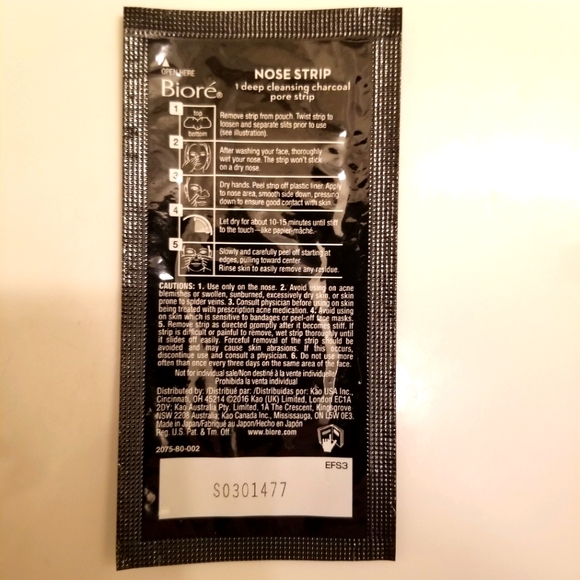 ✅1 New Sealed Biore Pore Strip for Blackheads Removal - Picture 1 of 5
